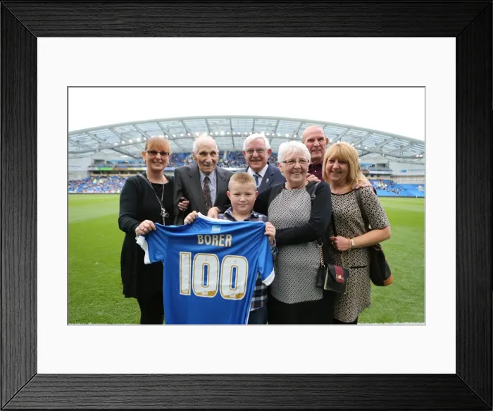 Framed Print : A Century of Seaside Pride: 100-Year-Old Supporter's Journey at Brighton & Hove Albion's American Express Community Stadium (Rotherham Utd 25OCT14) Framed Print : A Century of Seaside Pride: 100-Year-Old Supporter's Journey at Brighton & Hove Albion's American Express Community Stadium (Rotherham Utd 25OCT14)