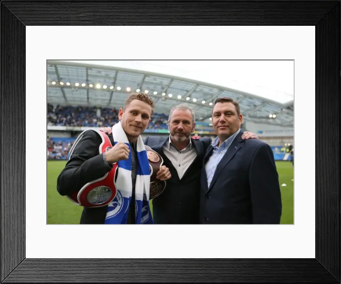 Framed Print : Brighton and Hove Albion vs Rotherham United: Thunderous Moment at American Express Community Stadium, October 2014 Framed Print : Brighton and Hove Albion vs Rotherham United: Thunderous Moment at American Express Community Stadium, October 2014