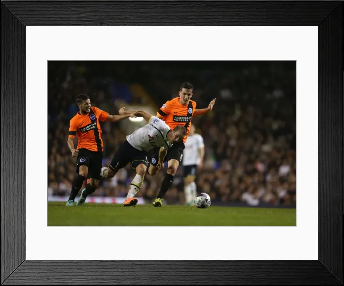 Framed Print : Brighton Stars: Forster-Caskey and Dunk in Action against Tottenham in the Capital One Cup Framed Print : Brighton Stars: Forster-Caskey and Dunk in Action against Tottenham in the Capital One Cup