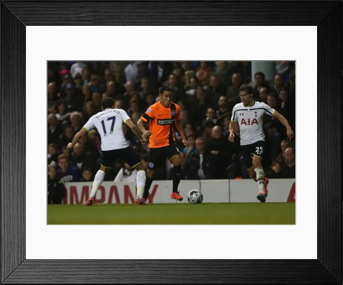 Framed Print : Chicksen's Defiant Stand: Intense Moment from Tottenham vs. Brighton Capital One Cup Clash (29OCT14) Framed Print : Chicksen's Defiant Stand: Intense Moment from Tottenham vs. Brighton Capital One Cup Clash (29OCT14)