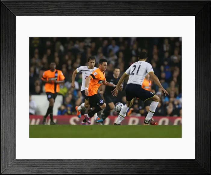 Framed Print : Colunga Faces Off Against Tottenham: Capital One Cup Showdown between Brighton and Spurs (29OCT14) Framed Print : Colunga Faces Off Against Tottenham: Capital One Cup Showdown between Brighton and Spurs (29OCT14)