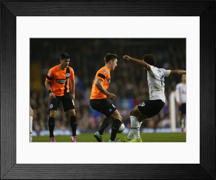 Framed Print : Gary Gardner Faces Off Against Tottenham in Intense Capital One Cup Showdown, October 2014 Framed Print : Gary Gardner Faces Off Against Tottenham in Intense Capital One Cup Showdown, October 2014