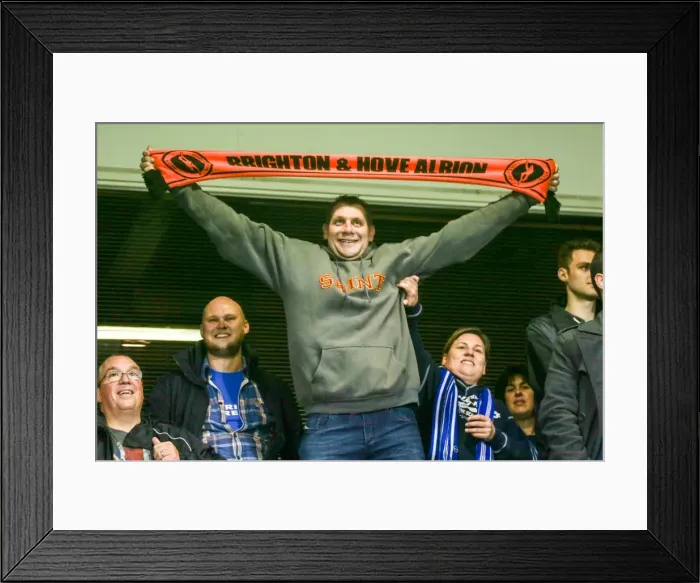 Framed Print : Brighton & Hove Albion vs. Tottenham Hotspur: 2014-15 Away Game Framed Print : Brighton & Hove Albion vs. Tottenham Hotspur: 2014-15 Away Game