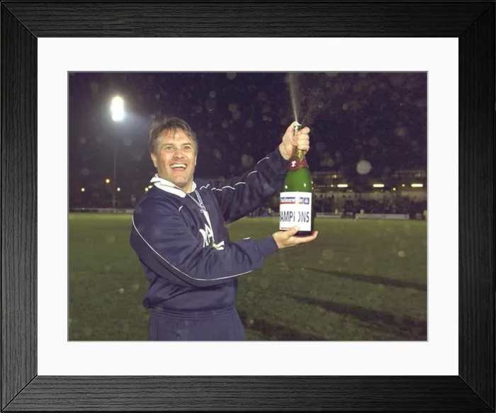 : Micky Adams celebrates : Micky Adams celebrates