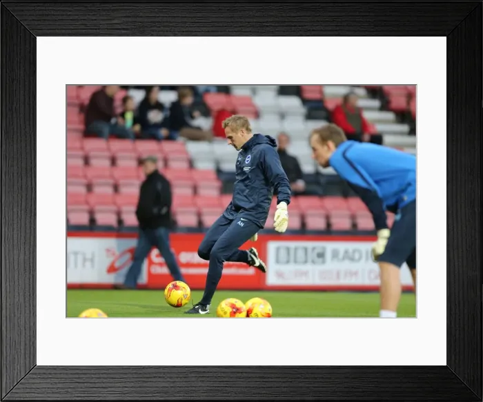 Framed Print : Brighton & Hove Albion's Antti Niemi in Action at American Express Community Stadium during SkyBet Championship Match vs Bournemouth (November 2014) Framed Print : Brighton & Hove Albion's Antti Niemi in Action at American Express Community Stadium during SkyBet Championship Match vs Bournemouth (November 2014)