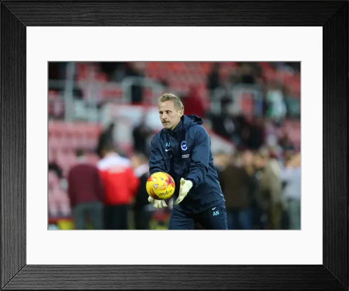 Framed Print : Antti Niemi in Action: Brighton & Hove Albion vs Bournemouth, SkyBet Championship (1st November 2014)