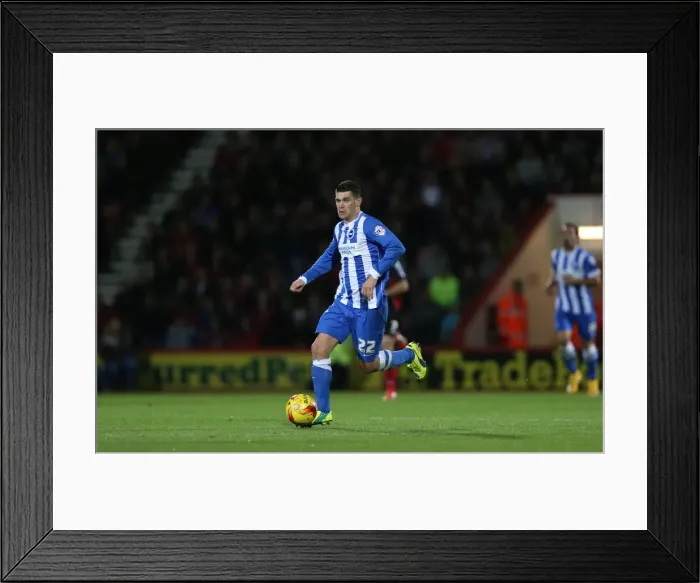 Framed Print : Brighton & Hove Albion's Danny Holla in Action at Bournemouth's Goldsands Stadium during SkyBet Championship Match, November 2014 Framed Print : Brighton & Hove Albion's Danny Holla in Action at Bournemouth's Goldsands Stadium during SkyBet Championship Match, November 2014