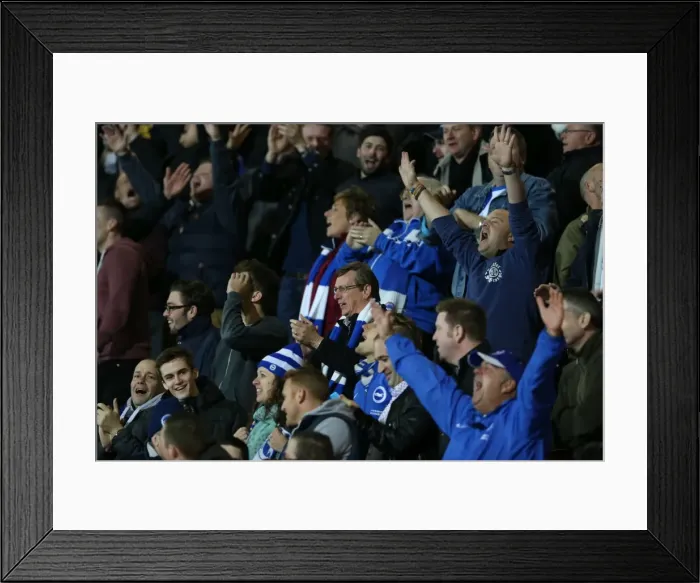 Framed Print : Brighton & Hove Albion Fans Euphoria: Promotion to Premier League Celebrated at American Express Community Stadium Framed Print : Brighton & Hove Albion Fans Euphoria: Promotion to Premier League Celebrated at American Express Community Stadium