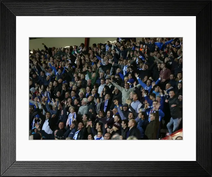 Framed Print : Brighton & Hove Albion Fans Unite at American Express Community Stadium During SkyBet Championship Clash vs. Bournemouth (November 2014) Framed Print : Brighton & Hove Albion Fans Unite at American Express Community Stadium During SkyBet Championship Clash vs. Bournemouth (November 2014)