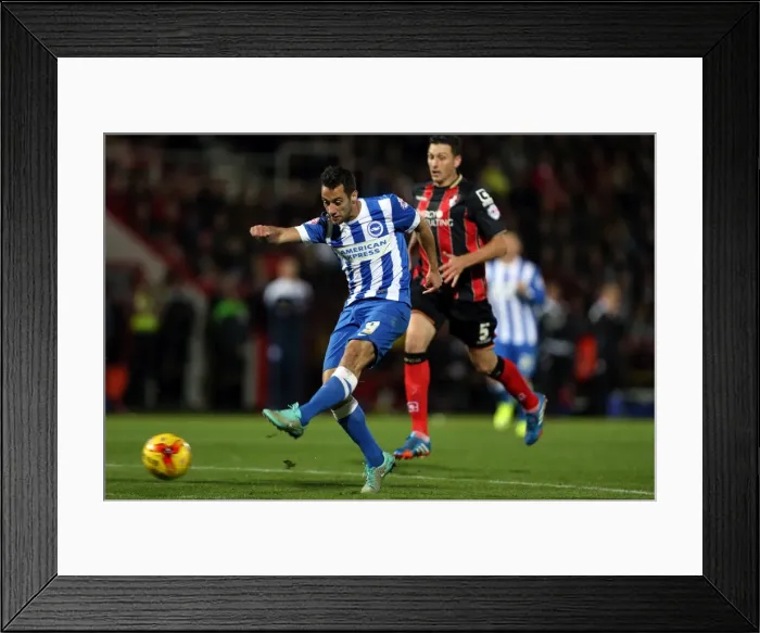 Framed Print : Brighton & Hove Albion Away at Bournemouth - November 1, 2014 (Bournemouth 01NOV14)