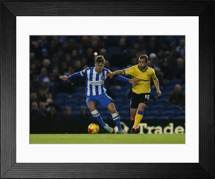 Framed Print : Gary Gardner Clash: Brighton & Hove Albion vs Wigan Athletic, Championship Match, American Express Community Stadium (November 2014) Framed Print : Gary Gardner Clash: Brighton & Hove Albion vs Wigan Athletic, Championship Match, American Express Community Stadium (November 2014)