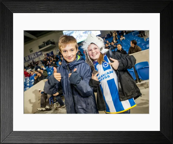 Framed Print : Brighton & Hove Albion vs. Wigan Athletic: 2014-15 Home Game
