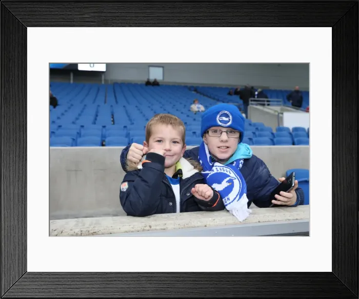 Framed Print : Sea of Colors: Brighton & Hove Albion Fans in Full Force Against Blackburn Rovers (8 Nov 2014) Framed Print : Sea of Colors: Brighton & Hove Albion Fans in Full Force Against Blackburn Rovers (8 Nov 2014)