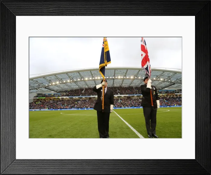 Framed Print : Brighton and Hove Albion: Sky Bet Championship Match - Standard Bearers vs Blackburn Rovers (Nov 2014) Framed Print : Brighton and Hove Albion: Sky Bet Championship Match - Standard Bearers vs Blackburn Rovers (Nov 2014)