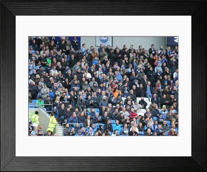 Framed Print : Brighton and Hove Albion FC: Unwavering Fan Support in Sky Bet Championship Match vs. Wigan Athletic (8 November 2014) Framed Print : Brighton and Hove Albion FC: Unwavering Fan Support in Sky Bet Championship Match vs. Wigan Athletic (8 November 2014)