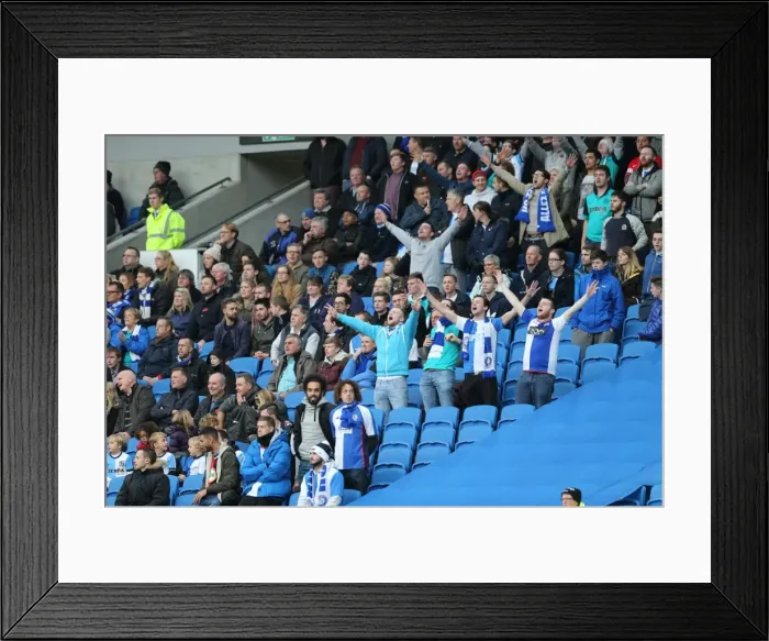Framed Print : Sea of Supporters: Brighton & Hove Albion vs. Blackburn Rovers at the American Express Community Stadium (November 2014) Framed Print : Sea of Supporters: Brighton & Hove Albion vs. Blackburn Rovers at the American Express Community Stadium (November 2014)