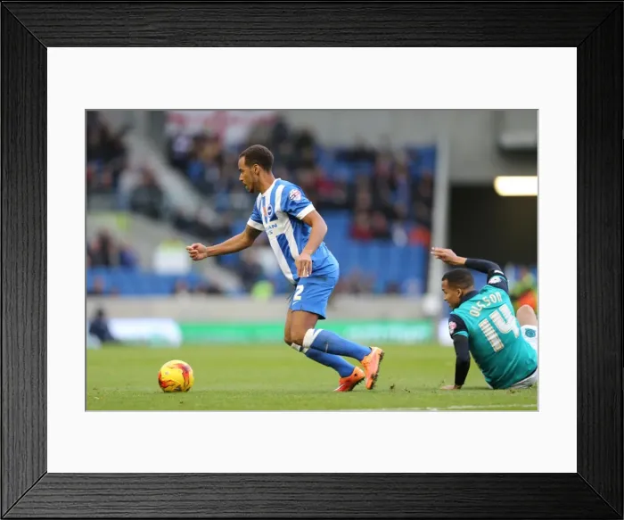 Framed Print : Eliott Bennett in Action: Brighton & Hove Albion vs. Wigan Athletic (Nov 2014) Framed Print : Eliott Bennett in Action: Brighton & Hove Albion vs. Wigan Athletic (Nov 2014)