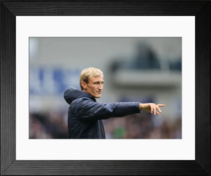Framed Print : Sami Hyypia Leads Brighton and Hove Albion Against Blackburn Rovers, Championship Match, 8 November 2014 Framed Print : Sami Hyypia Leads Brighton and Hove Albion Against Blackburn Rovers, Championship Match, 8 November 2014