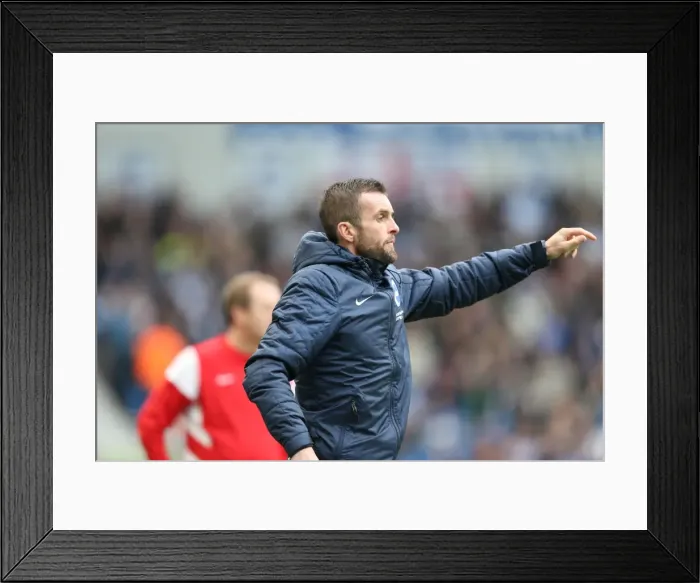 Framed Print : Nathan Jones in Action: Brighton & Hove Albion vs Wigan Athletic, American Express Community Stadium, 2014 Framed Print : Nathan Jones in Action: Brighton & Hove Albion vs Wigan Athletic, American Express Community Stadium, 2014