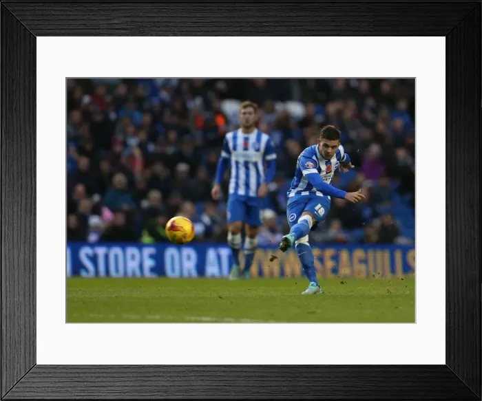 Framed Print : Brighton & Hove Albion's Jake Forster-Caskey in Action against Wigan Athletic (Nov 2014) Framed Print : Brighton & Hove Albion's Jake Forster-Caskey in Action against Wigan Athletic (Nov 2014)