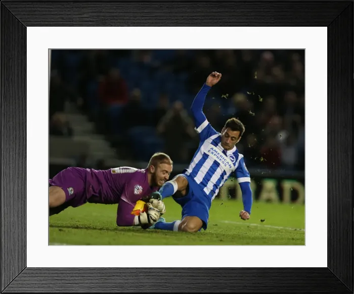 Framed Print : Sam Baldock in Action: Brighton and Hove Albion vs. Wigan Athletic, Sky Bet Championship, American Express Community Stadium (Nov. 8, 2014) Framed Print : Sam Baldock in Action: Brighton and Hove Albion vs. Wigan Athletic, Sky Bet Championship, American Express Community Stadium (Nov. 8, 2014)