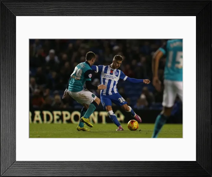 Framed Print : Joe Bennett in Action: Brighton & Hove Albion vs. Wigan Athletic, Sky Bet Championship 2014 Framed Print : Joe Bennett in Action: Brighton & Hove Albion vs. Wigan Athletic, Sky Bet Championship 2014