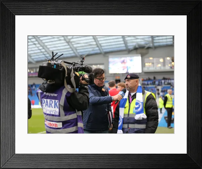 Framed Print : Brighton & Hove Albion vs Wigan Athletic: Chris Tully in Action, American Express Community Stadium, 8 November 2014 Framed Print : Brighton & Hove Albion vs Wigan Athletic: Chris Tully in Action, American Express Community Stadium, 8 November 2014
