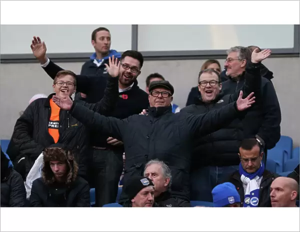 Brighton and Hove Albion FC: Unwavering Support in Sky Bet Championship Clash vs. Blackburn Rovers (November 2014)