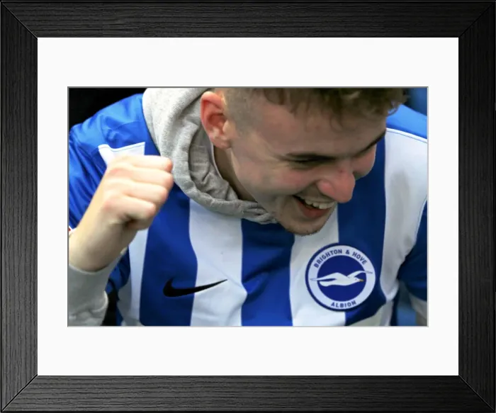 Framed Print : Brighton & Hove Albion vs. Blackburn Rovers: 2014-15 Season Home Game (08NOV14)