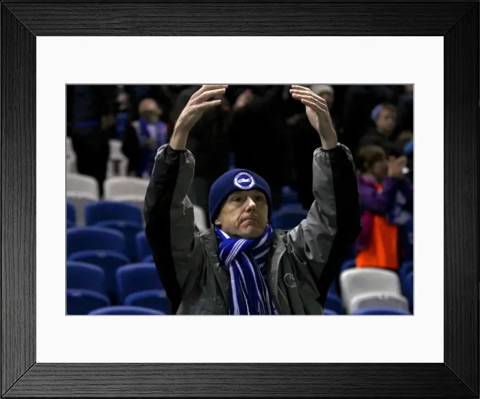 Framed Print : Brighton & Hove Albion vs. Blackburn Rovers: 2014-15 Home Game