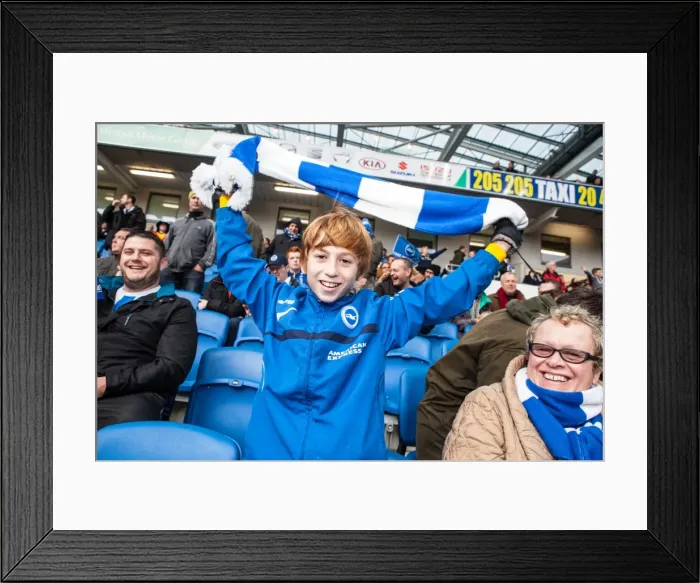 Framed Print : Brighton & Hove Albion vs. Blackburn Rovers: 2014-15 Season Home Game (08NOV14) Framed Print : Brighton & Hove Albion vs. Blackburn Rovers: 2014-15 Season Home Game (08NOV14)