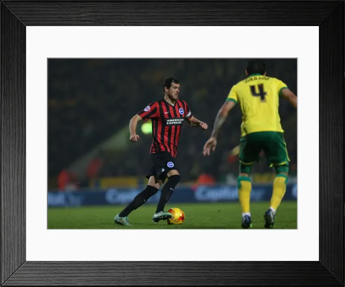 Framed Print : Gordon Greer in Action: Norwich City vs. Brighton & Hove Albion, 2014 - Carrow Road Showdown Framed Print : Gordon Greer in Action: Norwich City vs. Brighton & Hove Albion, 2014 - Carrow Road Showdown