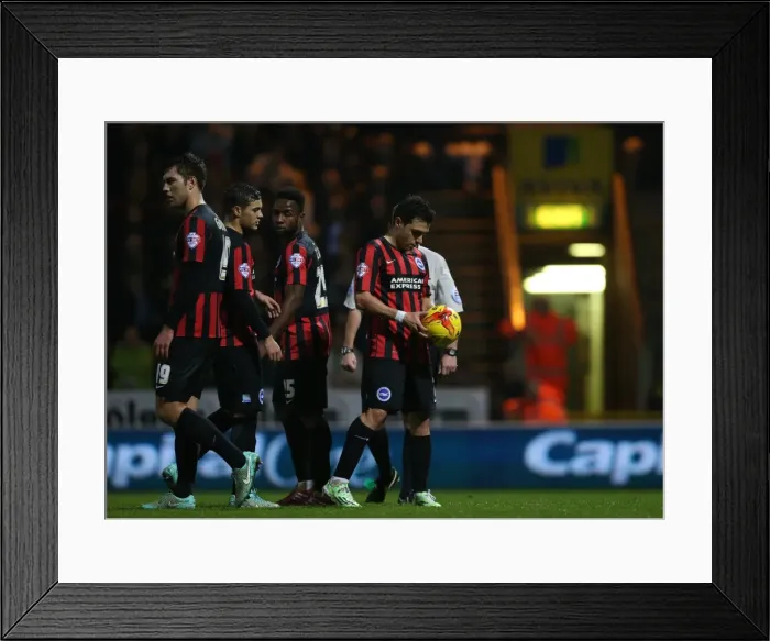 Framed Print : Colunga Scores Dramatic Penalty for Brighton against Norwich City, 2014 Framed Print : Colunga Scores Dramatic Penalty for Brighton against Norwich City, 2014