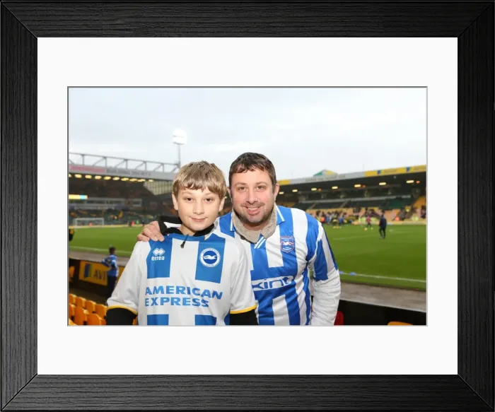 Framed Print : Brighton and Hove Albion Fans in Full Force: Sky Bet Championship Showdown at Norwich City, 22nd November 2014 Framed Print : Brighton and Hove Albion Fans in Full Force: Sky Bet Championship Showdown at Norwich City, 22nd November 2014