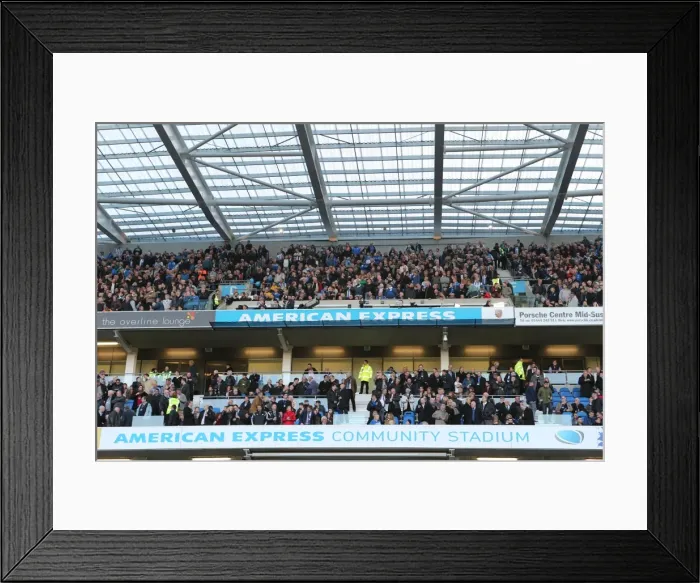 Framed Print : Passionate Showdown: Brighton & Hove Albion vs. Fulham at American Express Community Stadium (29NOV14) Framed Print : Passionate Showdown: Brighton & Hove Albion vs. Fulham at American Express Community Stadium (29NOV14)