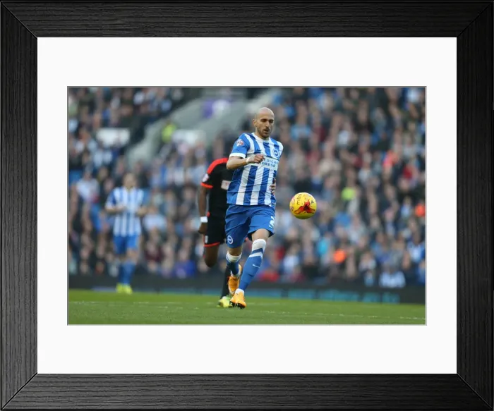 Framed Print : Bruno's Unwavering Determination: A Pivotal Moment in Brighton & Hove Albion vs Fulham (29NOV14) Framed Print : Bruno's Unwavering Determination: A Pivotal Moment in Brighton & Hove Albion vs Fulham (29NOV14)