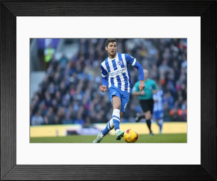 Framed Print : Gary Gardner Clash: Brighton & Hove Albion vs Fulham Championship Showdown, 29 November 2014 Framed Print : Gary Gardner Clash: Brighton & Hove Albion vs Fulham Championship Showdown, 29 November 2014