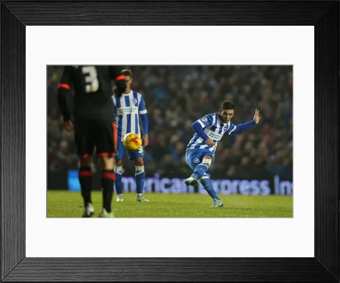 Framed Print : Jake Forster-Caskey Shoots in Brighton and Hove Albion vs Fulham Championship Match, American Express Community Stadium (November 2014) Framed Print : Jake Forster-Caskey Shoots in Brighton and Hove Albion vs Fulham Championship Match, American Express Community Stadium (November 2014)