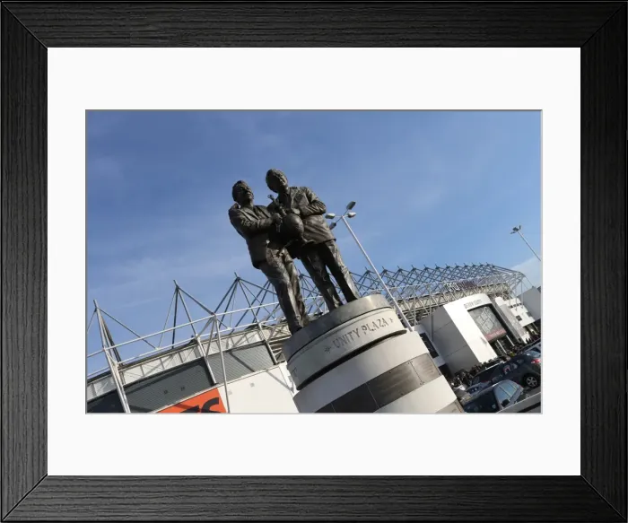 Framed Print : Nigel Clough and Peter Taylor Statue: Derby County vs. Brighton and Hove Albion, iPro Stadium (December 6, 2014) Framed Print : Nigel Clough and Peter Taylor Statue: Derby County vs. Brighton and Hove Albion, iPro Stadium (December 6, 2014)