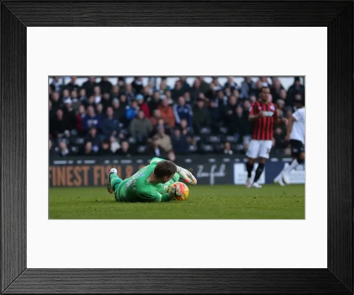 Framed Print : David Stockdale Focused: Derby County vs. Brighton and Hove Albion, Sky Bet Championship, iPro Stadium, December 6, 2014 Framed Print : David Stockdale Focused: Derby County vs. Brighton and Hove Albion, Sky Bet Championship, iPro Stadium, December 6, 2014