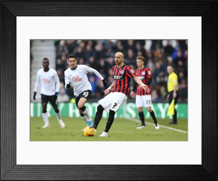 Framed Print : Bruno vs Derby: Intense Moment from the Championship Clash between Brighton & Hove Albion and Derby County (6th Dec 2014) Framed Print : Bruno vs Derby: Intense Moment from the Championship Clash between Brighton & Hove Albion and Derby County (6th Dec 2014)