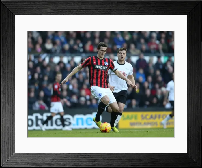 Framed Print : Lewis Dunk in Action: Derby County vs. Brighton & Hove Albion, Sky Bet Championship, iPro Stadium, December 6, 2014 Framed Print : Lewis Dunk in Action: Derby County vs. Brighton & Hove Albion, Sky Bet Championship, iPro Stadium, December 6, 2014