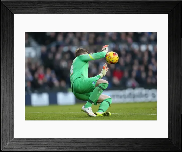 Framed Print : David Stockdale Focused: Brighton and Hove Albion vs Derby County, Sky Bet Championship, iPro Stadium, December 2014 Framed Print : David Stockdale Focused: Brighton and Hove Albion vs Derby County, Sky Bet Championship, iPro Stadium, December 2014