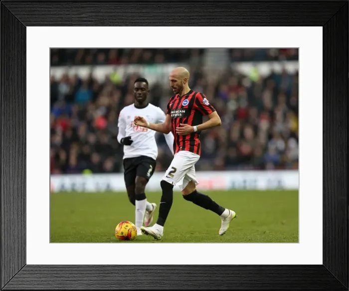 Framed Print : Bruno's Determination: Derby County vs. Brighton & Hove Albion, Sky Bet Championship, iPro Stadium, December 2014 Framed Print : Bruno's Determination: Derby County vs. Brighton & Hove Albion, Sky Bet Championship, iPro Stadium, December 2014
