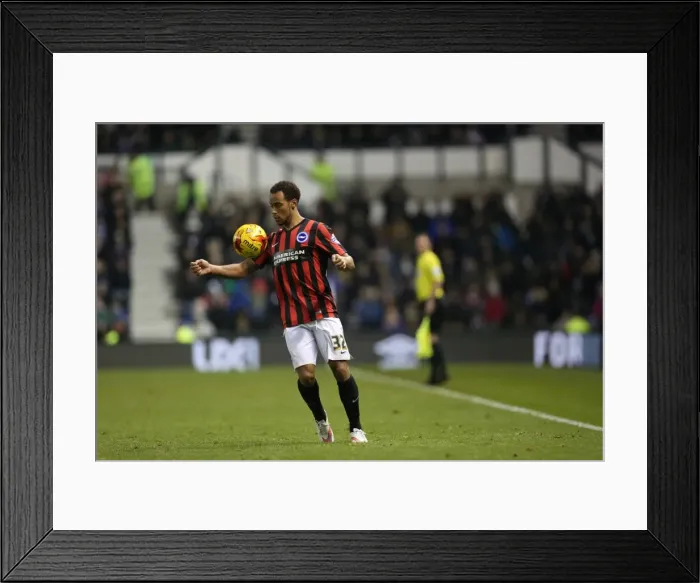 Framed Print : Battling in the Sky Bet Championship: Derby County vs. Brighton & Hove Albion (6th December 2014) Framed Print : Battling in the Sky Bet Championship: Derby County vs. Brighton & Hove Albion (6th December 2014)