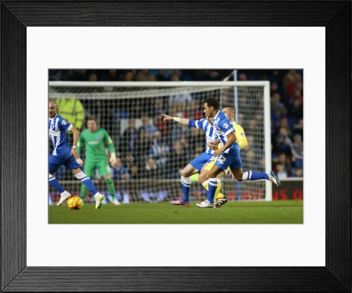 Framed Print : Intense Rivalry: Elliott Bennett's Clash with Millwall (12DEC14)