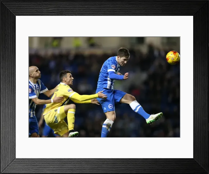 Framed Print : Gary Gardner's Clash: Brighton & Hove Albion vs. Millwall Championship Showdown (12DEC14) Framed Print : Gary Gardner's Clash: Brighton & Hove Albion vs. Millwall Championship Showdown (12DEC14)