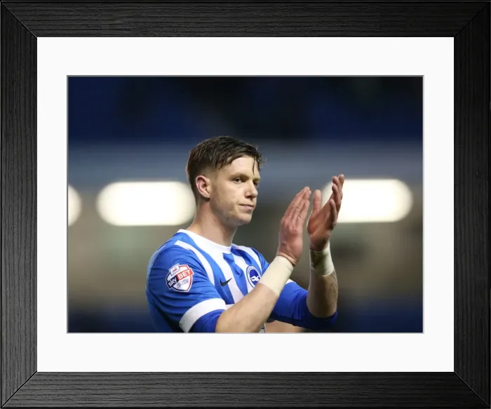 Framed Print : Clash at the Community Stadium: Brighton & Hove Albion vs. Millwall (12DEC14) - Halford's Intense Moment