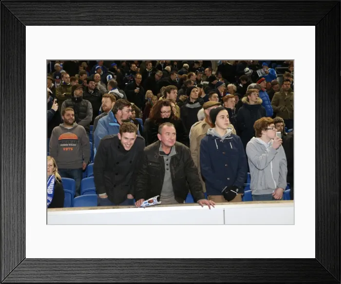 Framed Print : Intense Rivalry: Brighton and Hove Albion vs Millwall (12DEC14) Framed Print : Intense Rivalry: Brighton and Hove Albion vs Millwall (12DEC14)