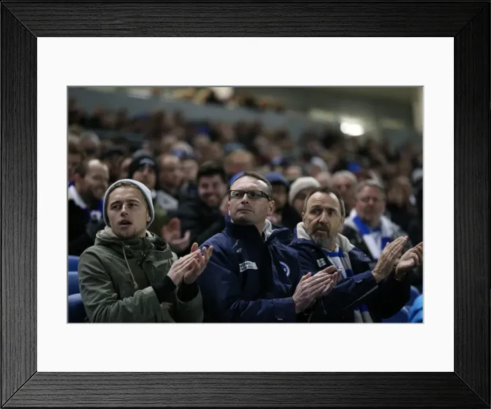 Framed Print : Intense Fan Rivalry: Brighton and Hove Albion vs. Millwall (12DEC14) - American Express Community Stadium Framed Print : Intense Fan Rivalry: Brighton and Hove Albion vs. Millwall (12DEC14) - American Express Community Stadium